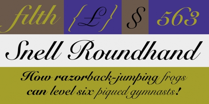 Snell Roundhand font preview