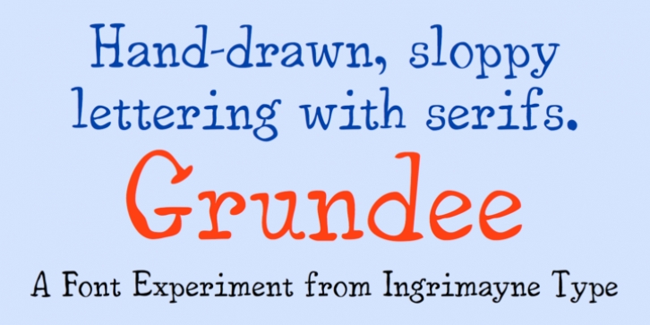 Grundee font preview