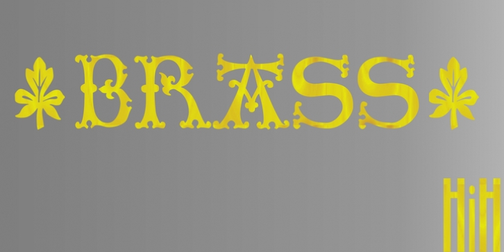 Brass font preview