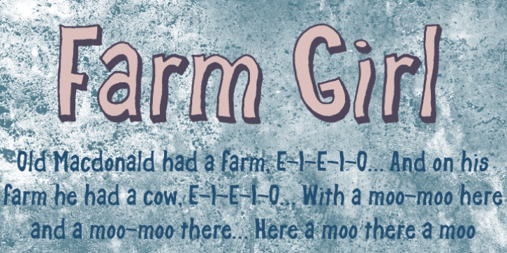 Farm Girl font preview