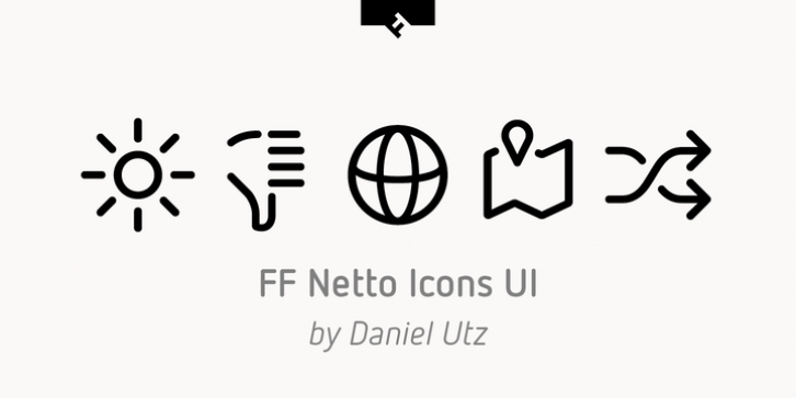 FF Netto Icons UI font preview