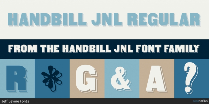 Handbill JNL font preview