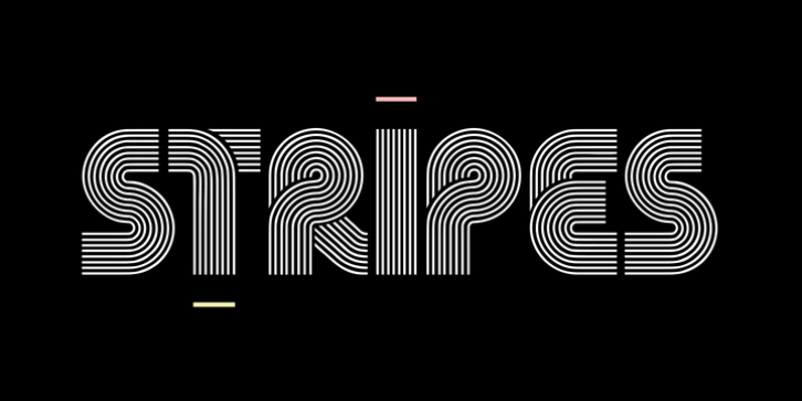 Stripes font preview