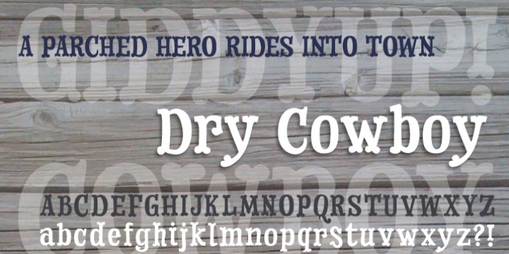 Dry Cowboy font preview