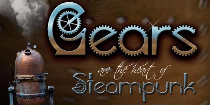 Gears font preview
