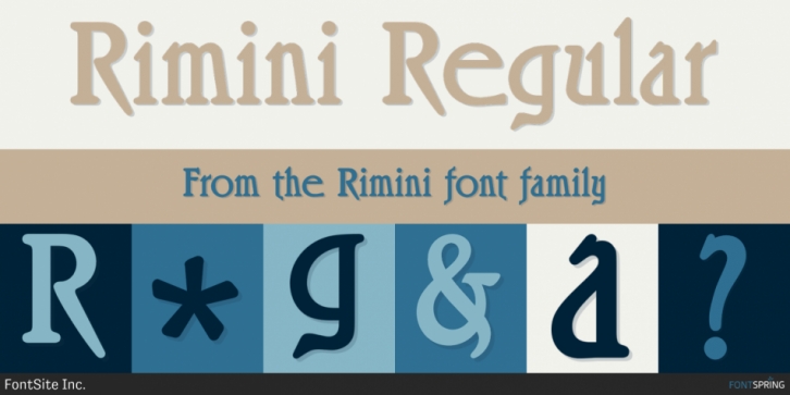 Rimini font preview