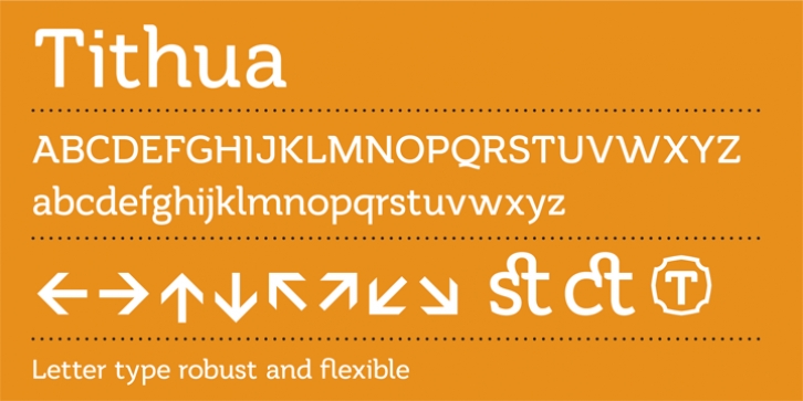 Tithua font preview