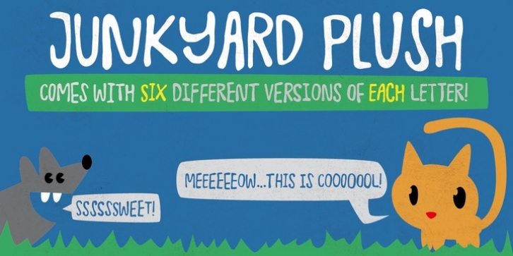 Junkyard Plush font preview