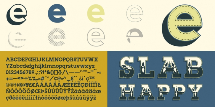 Slab Happy font preview