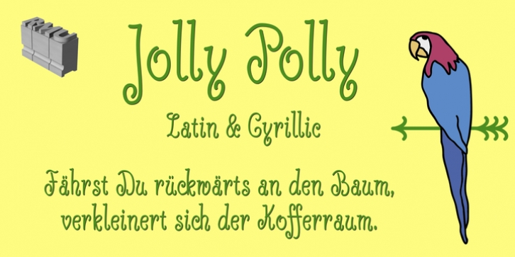 Jolly Polly font preview