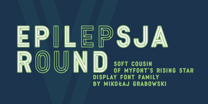 Epilepsja Round font preview