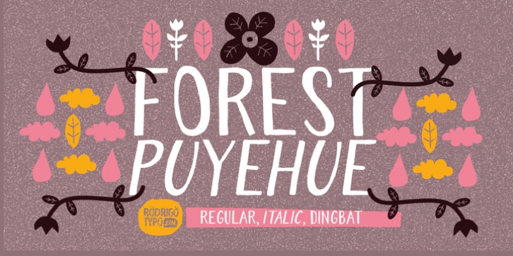 Forest Puyehue font preview