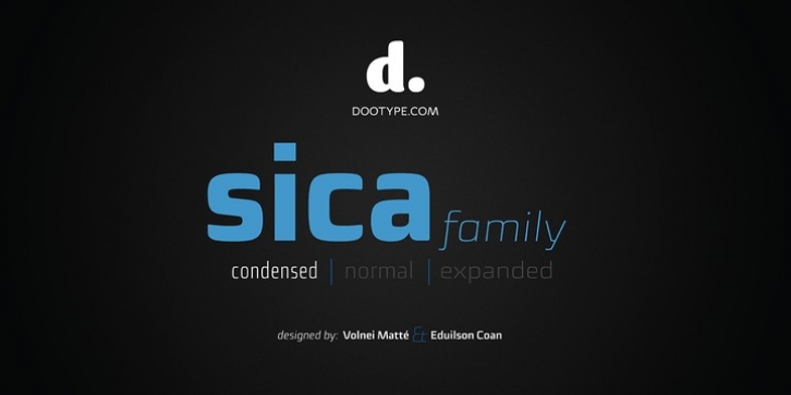 Sica Condensed font preview