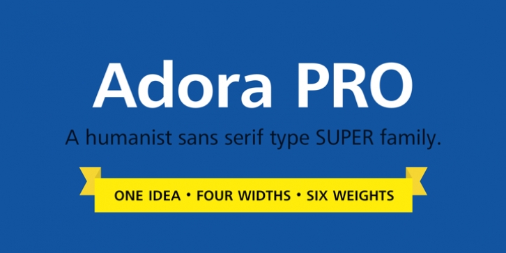 Adora Condensed PRO font preview