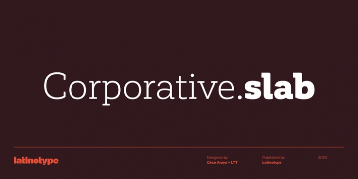 Corporative Slab font preview