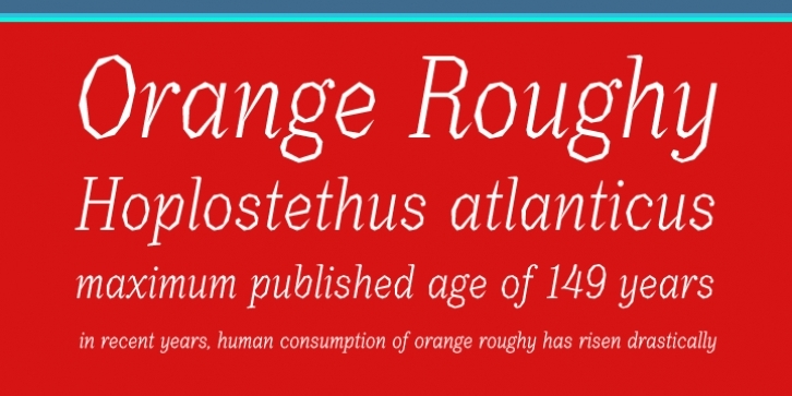 Orange Roughy font preview