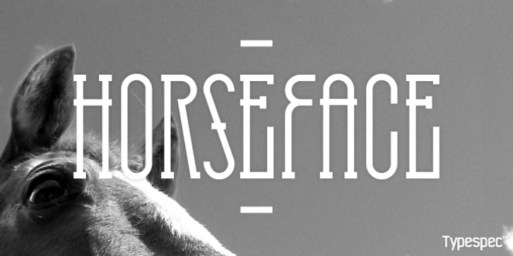 HorseFace font preview