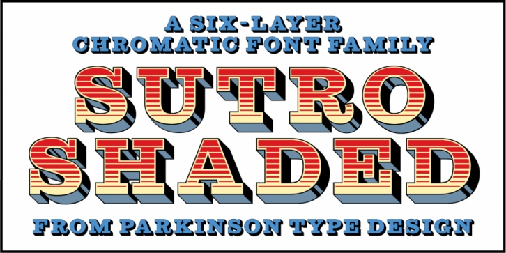Sutro Shaded font preview