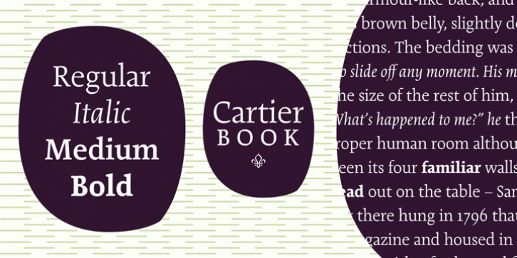 Cartier Book font preview
