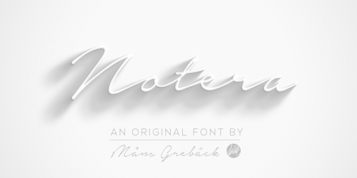 Notera font preview