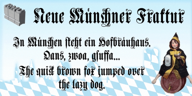 Neue Muenchner Fraktur font preview