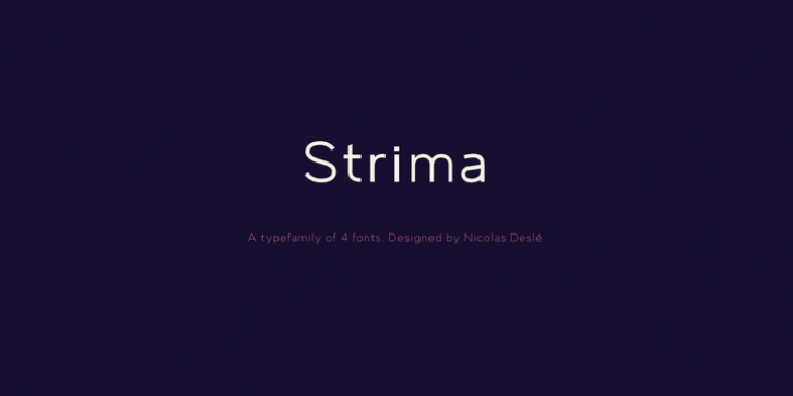 Strima font preview