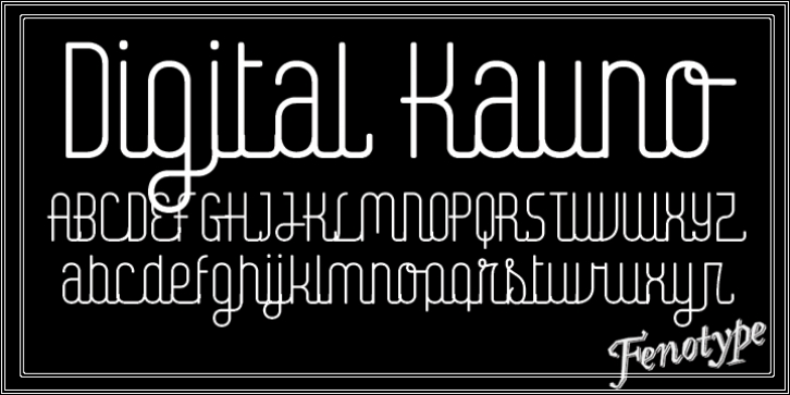 FT Digital Kauno font preview