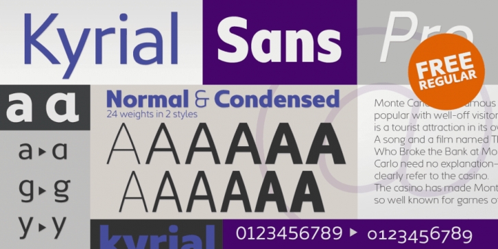 Kyrial Sans Pro font preview