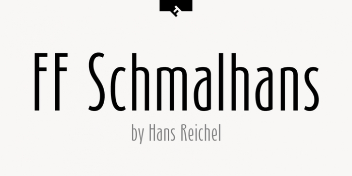 FF Schmalhans font preview