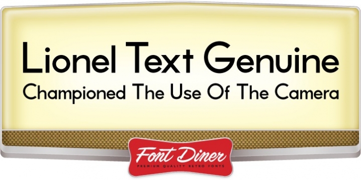 Lionel Text Genuine font preview