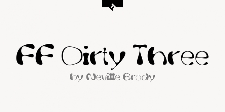 FF Dirty Three font preview