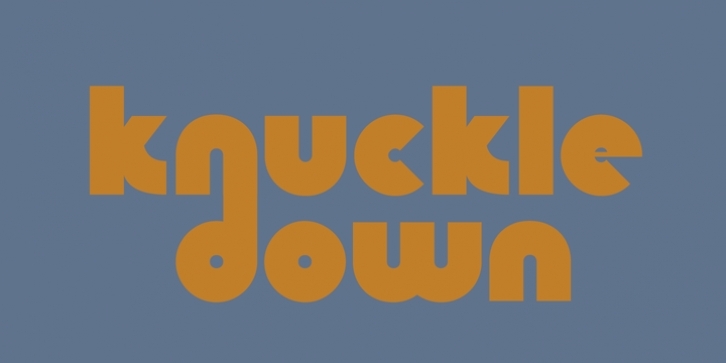 Knuckle Down font preview
