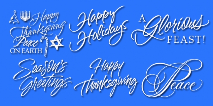 Holiday Font font preview