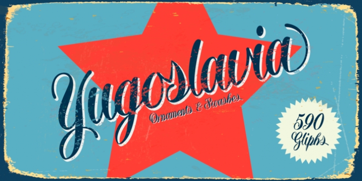 Yugoslavia font preview