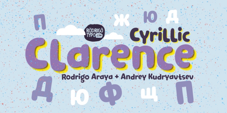 Clarence Cyrillic font preview