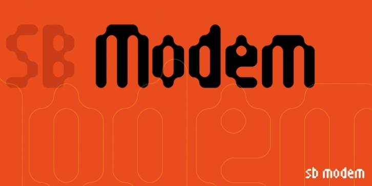 SB Modem font preview