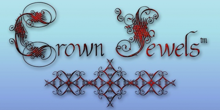 Crown Jewels font preview
