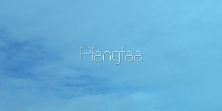 Piangfaa font preview
