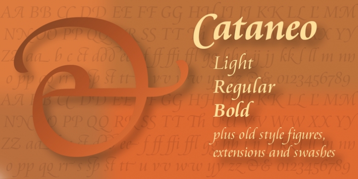 Cataneo BT font preview