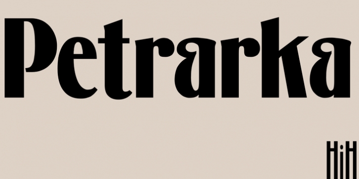 Petrarka font preview