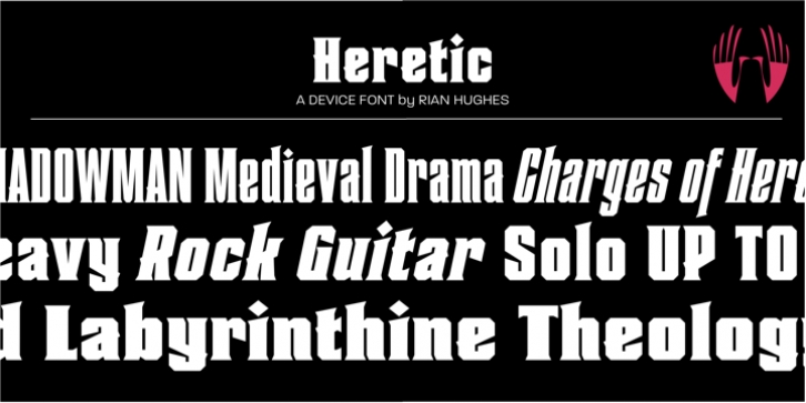 Heretic font preview