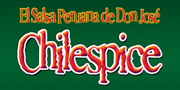 Chilespice font preview