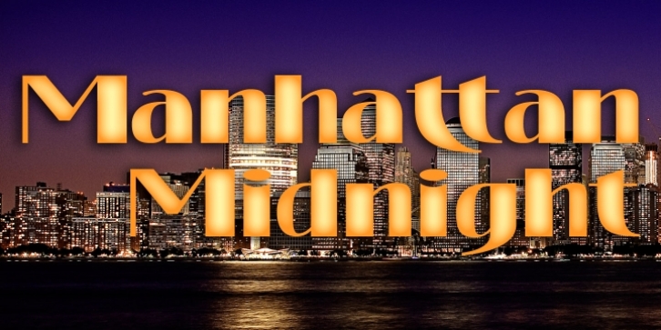 Manhattan Midnight font preview