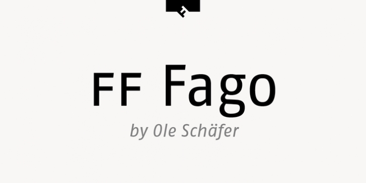 FF Fago font preview