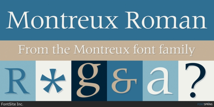 Montreux font preview