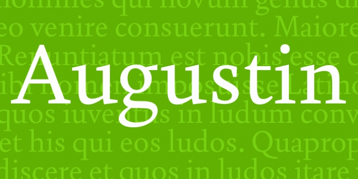 Augustin font preview
