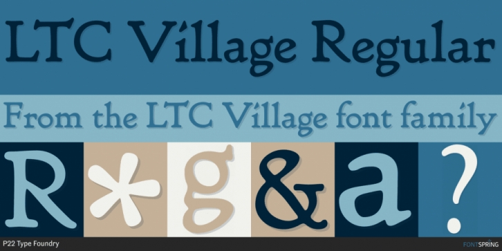LTC Village font preview