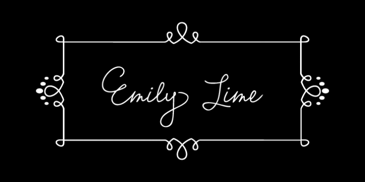 Emily Lime font preview
