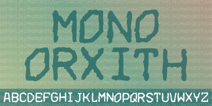 Mono Orxith font preview