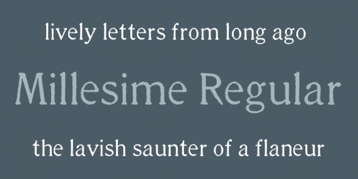 Millesime font preview